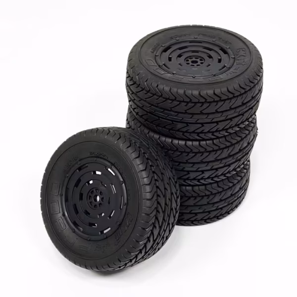 KKPIT 1/10 Scale 108mm Short Course Wheel Prado Tire & CUBE Rim 12mm Hex Hub
