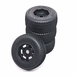 kkpit 1/10 scale 4.25in shortcourse track wheel mufight tire & aegis rim 0.67in hex hub