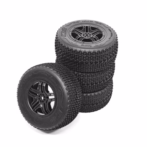 kkpit 1/10 scale 4.25in shortcourse track wheel mufight tire & stellarun rim 0.47in hex hub