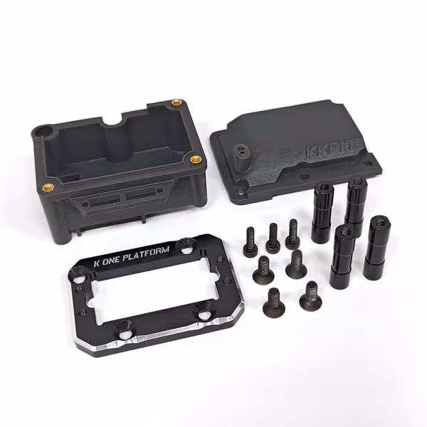 kkpit kbt alloy servo mount & receiver box